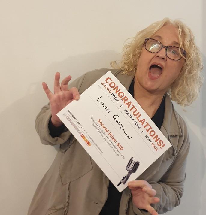 I came runner up in heat 4 of the SA poetry slam competition